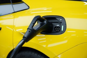 Electric car charging port, charging gun