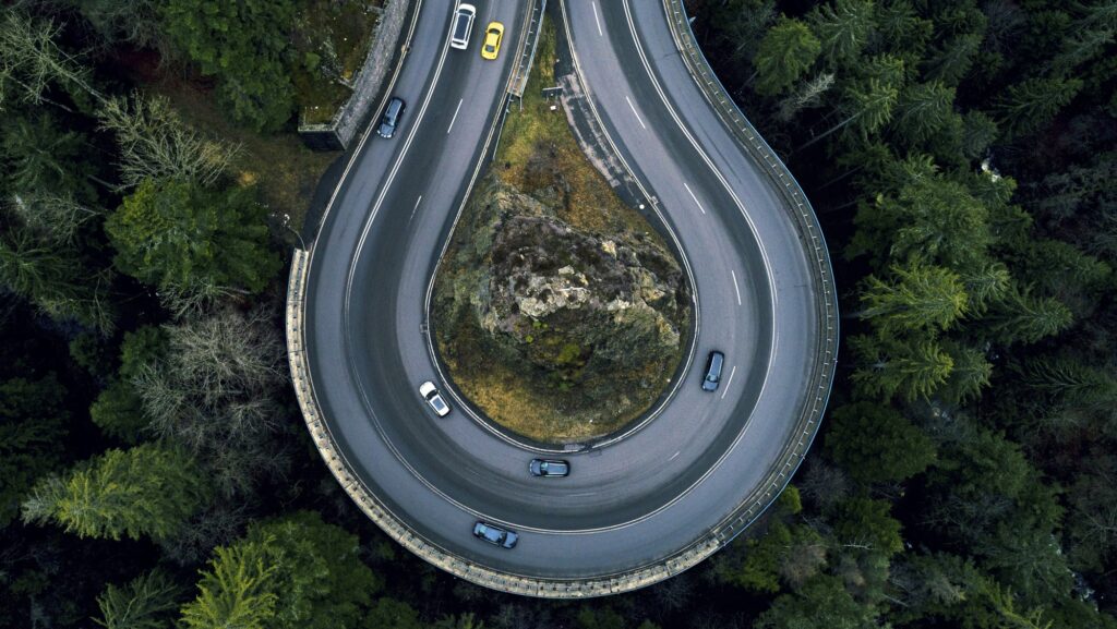 A german road representing the new car market
